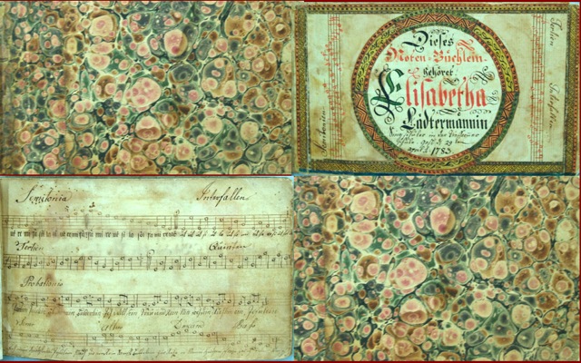 ILL. 4 Elizabetha Lädermännin Tune Booklet Courtesy: Borneman Collection at FLP, Philadelphia PA